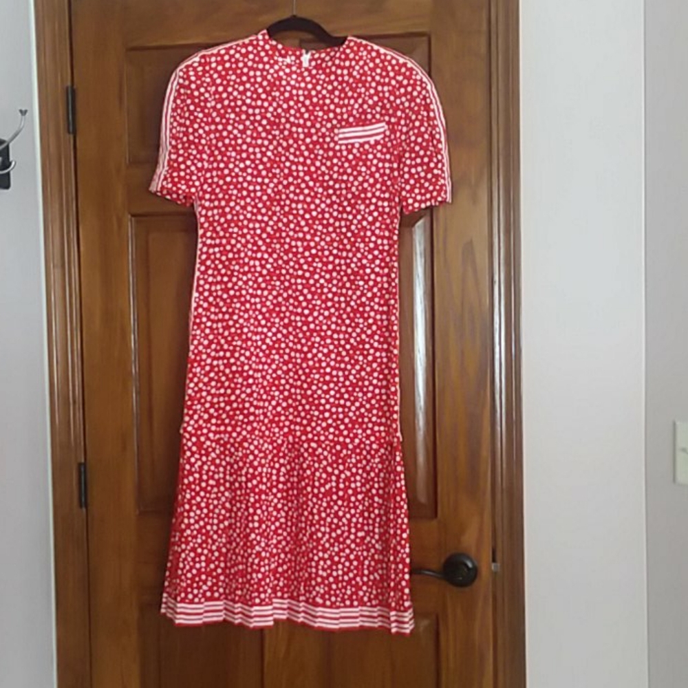Red & White Polka Dot Dress